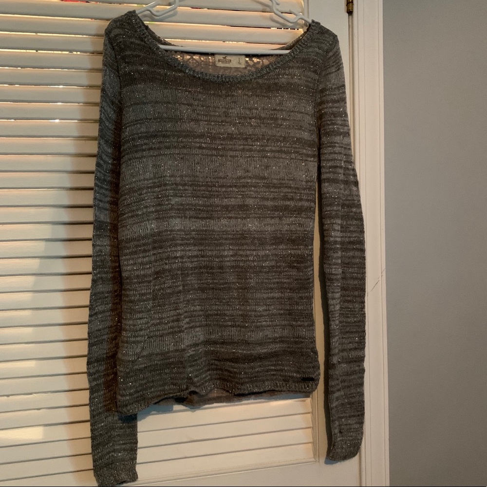Hollister sparkly knit sweater